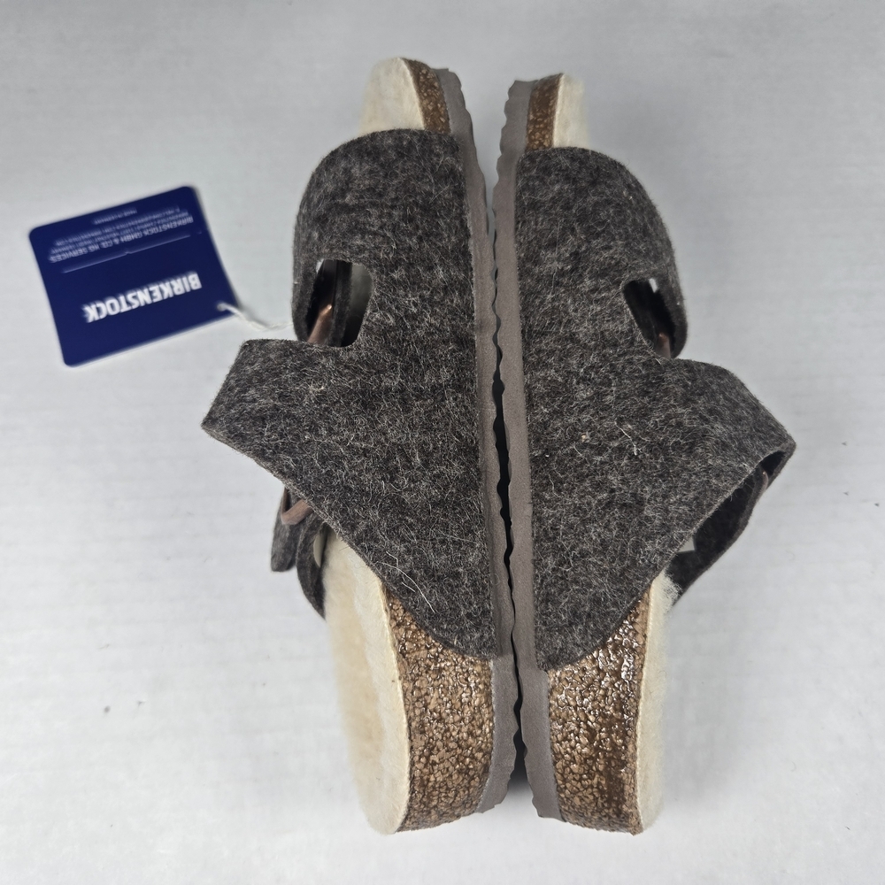 Birkenstock Arizona Cacao Happy Lamb Wool Sandals Size EU30 US C12 little kids - Picture 5 of 9
